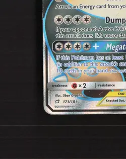 Eevee & Snorlax GX 171/181 Team Up Full Art Ultra Rare Holo Pokemon Card DMG - Image 5