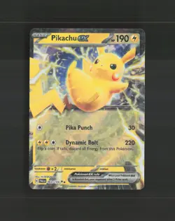 Pikachu ex 063/193 Paldea Evolved Ultra Rare Holo Pokemon Card NM - Image 1