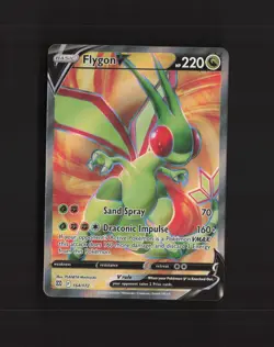 Flygon V 164/172 Brilliant Stars Full Art Ultra Rare Holo Pokemon Card NM - Image 1