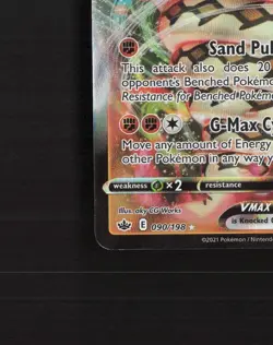 Sandaconda VMAX 090/198 Chilling Reign Ultra Rare Holo Pokemon Card LP+ - Image 5