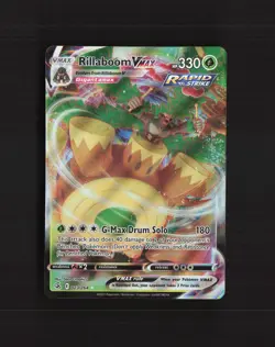 Rillaboom VMAX 023/264 Swsh08: Fusion Strike Ultra Rare Holo Pokemon Card NM - Image 1