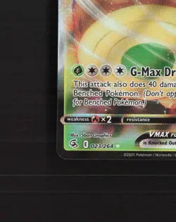 Rillaboom VMAX 023/264 Swsh08: Fusion Strike Ultra Rare Holo Pokemon Card NM - Image 5