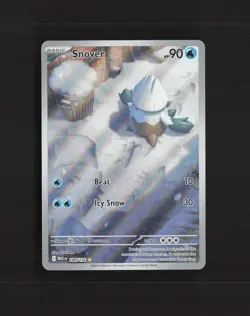 Snover 140/132 Mega Evolution Full Art Ultra Rare Holo Pokemon Card NM - Image 1