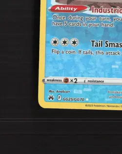 Bibarel GG25/GG70 Crown Zenith Full Art Ultra Rare Holo Pokemon Card NM - Image 5