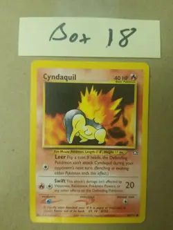 Cyndaquil 56/111 - Neo Genesis - VINTAGE WotC Pokemon Card - MP - Image 1