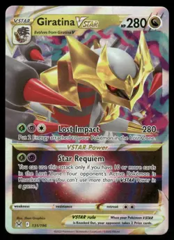 Pokemon Cards Giratina VSTAR 131/196 Lost Origin Holo VSTAR Rare LP *1 - Image 1