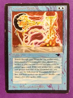 MTG Magic The Gathering - Transmute Artifact - Antiquities LP edge wear - Image 1