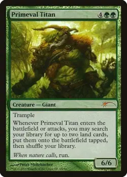 Primeval Titan -Foil Light Play MTG Promos: Grand Prix - Image 1