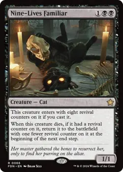 MTG - Nine-Lives Familiar (FDN) - Brand New - NM/NP - Image 1