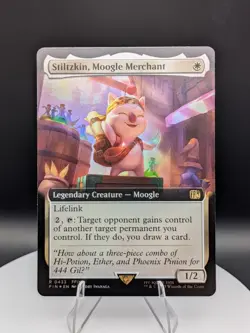 Stiltzkin, Moogle Merchant Extended Art FOIL: Final Fantasy MTG (NM) - Image 1