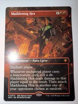 MTG Maddening Hex #0070 Foil Borderless Mythic DSK Special Guests (SPG) - Image 1