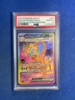 POKEMON SSP EN-SURGING SPARKS ALOLAN EXEGGUTOR EX #242 PSA 10 - Image 1