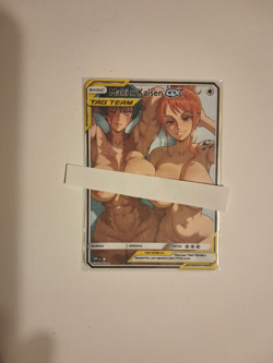 One Piece | Full Art Custom Made Pokemon Waifu ACG Trainer Art Card - Image 2