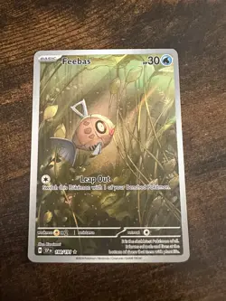 Pokemon TCG Feebas 198/191 Illustration Rare Full Art Holo Surging Sparks NM/M - Image 1