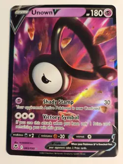 Unown V 065/195 Ultra Rare Silver Tempest SWSH12 Pokemon English NM - Image 1