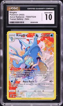 2022 Pokemon Astral Radiance Kingdra #TG03 CGC 10 - Image 1