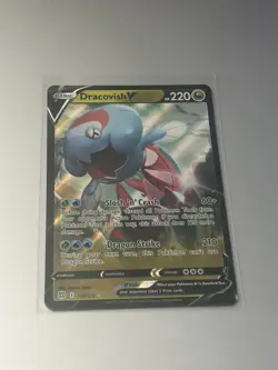 Pokemon Dracovish V Sword & Shield: Brilliant Stars 114/172 Holo Ultra Rare-NM - Image 1