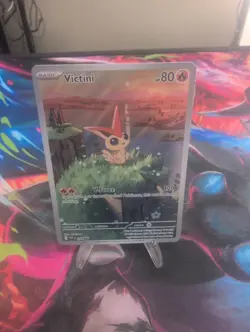 Pokemon Victini SVP 208 Promo Illustration Black Bolt/White Flare Rare NM - Image 1