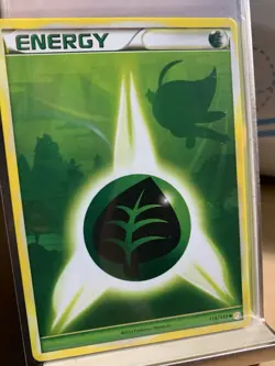 Pokemon TCG Grass Energy 115/123 HeartGold & SoulSilver Reverse Holo - Image 1