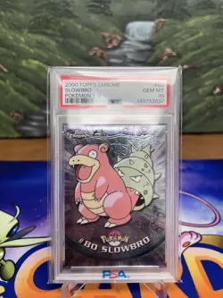 2000 Topps Chrome Slowbro PSA 10 Pokemon T.V. #80 - Image 1