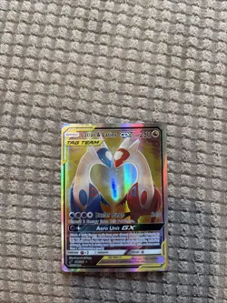 Latias & Latios GX TAG TEAM Full Art Holo Ultra Rare 170/181 Team Up - Image 1