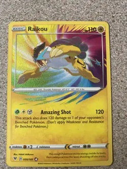 Pokemon - Raikou - 050/185 - Amazing Rare - Vivid Voltage - NM/M - Image 1