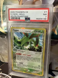 Pokemon TCG Flagon EX 7/110 Holo Holon Phantoms 2006 PSA 7 - Image 2