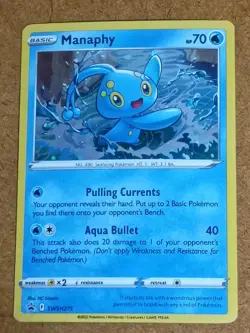 Manaphy SWSH275 Holo Promo Sword & Shield Promo Pokemon Lightly Played - Image 1