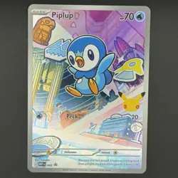 Pokemon Piplup 042/JME Reverse Holo Common Basic Water EN - Image 1