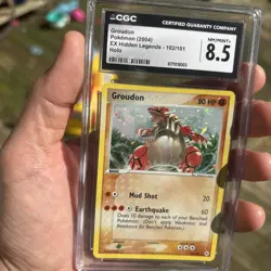 GROUDON 102/101 HOLO EX HIDDEN LEGENDS POKEMON CGC 8.5 near mint / mint - Image 2
