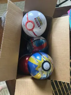 5 Pokemon TCG Pokeball Tins Brand New Factory Sealed (Poke Ball Pokeball) - Image 1