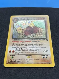 Pokemon TCG WOTC - Dark Dugtrio (6) 06/82 - Team Rocket - (LP-/MP+) - Image 2