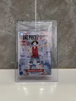 One Piece Monkey D. Luffy US Voyage College Basketball Promo Card - Image 1