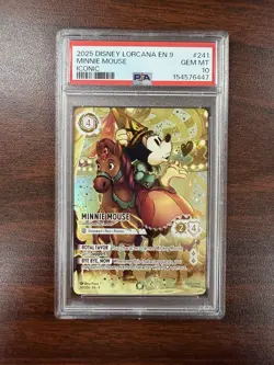 Disney Lorcana Minnie Mouse Sweetheart Princess #241 Iconic PSA 10 Gem Mint - Image 1
