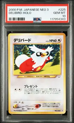 Psa10 Pokemon Card Old Back Delivery Holo Neo - Image 2