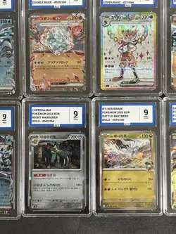 Pokemon Graded Bundle Of Mint Cards Lot Of 15 Grade 9 Mint AEY Mixed Sets - Image 5