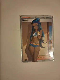 Nessa | Full Art Custom Made Pokemon Waifu ACG Trainer Art Card - Image 2