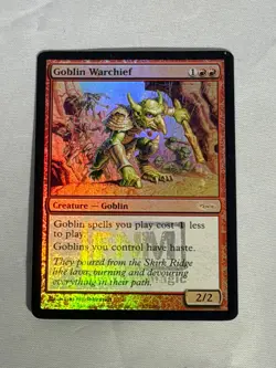 MTG FOIL Goblin Warchief 2006 FNM Promos Magic the Gathering - Image 1