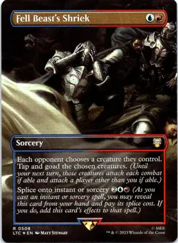 Fell Beast's Shriek (Borderless) Commander: The Lord of the Rings foil - Image 1