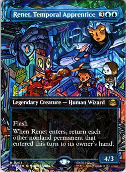 Renet, Temporal Apprentice (Borderless) R Teenage Mutant Ninja Turtles 202 NM - Image 1