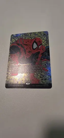 1x Arachnogenesis, Foil Borderless Art Spider-Man Eternal, Magic MTG NM - Image 3