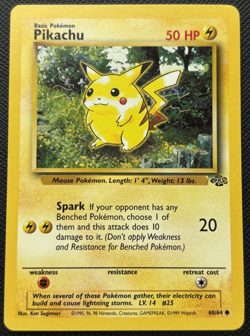 Pikachu 60/64 Jungle Common LP Pokemon 1999 - Image 1