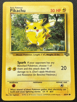 Pikachu 60/64 Jungle Common LP Pokemon 1999 - Image 1