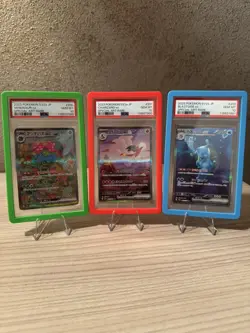 Pokemon Venusaur Charizard Blastoise Sequential Starter Trio Set Japanese PSA 10 - Image 2