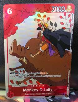 Monkey D Luffy P-001 Gift Collection 2023 One Piece Promotion Promo Cards -NM - Image 1