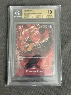 2022 RORONOA ZORO One Piece Romance Dawn OP01-025 ALT ART BGS 10 PRISTINE - Image 1