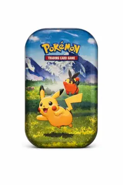 Pokemon Mega Evolution–Ascended Heroes Tin Pikachu Tepig Standard Card Stackable - Image 1