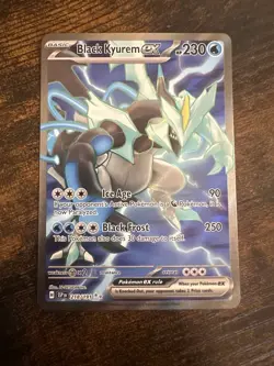 Pokemon TCG Black Kyurem EX Surging Sparks 218/191 Full Art Ultra Rare Holo Card - Image 1
