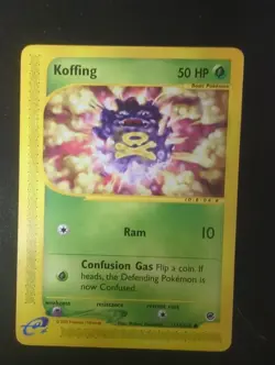 Koffing 114/165 Pokemon Expedition E Reader Series Vintage Card TCG MP 2002 - Image 1