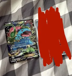 Pokemon TCG Venusaur EX Black Star Promo Full Art Holo Card XY123 - Image 1